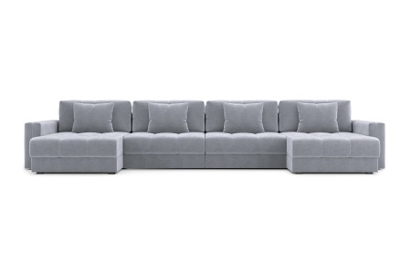 Диван п-образный тик-так Монарх М2О2 серый